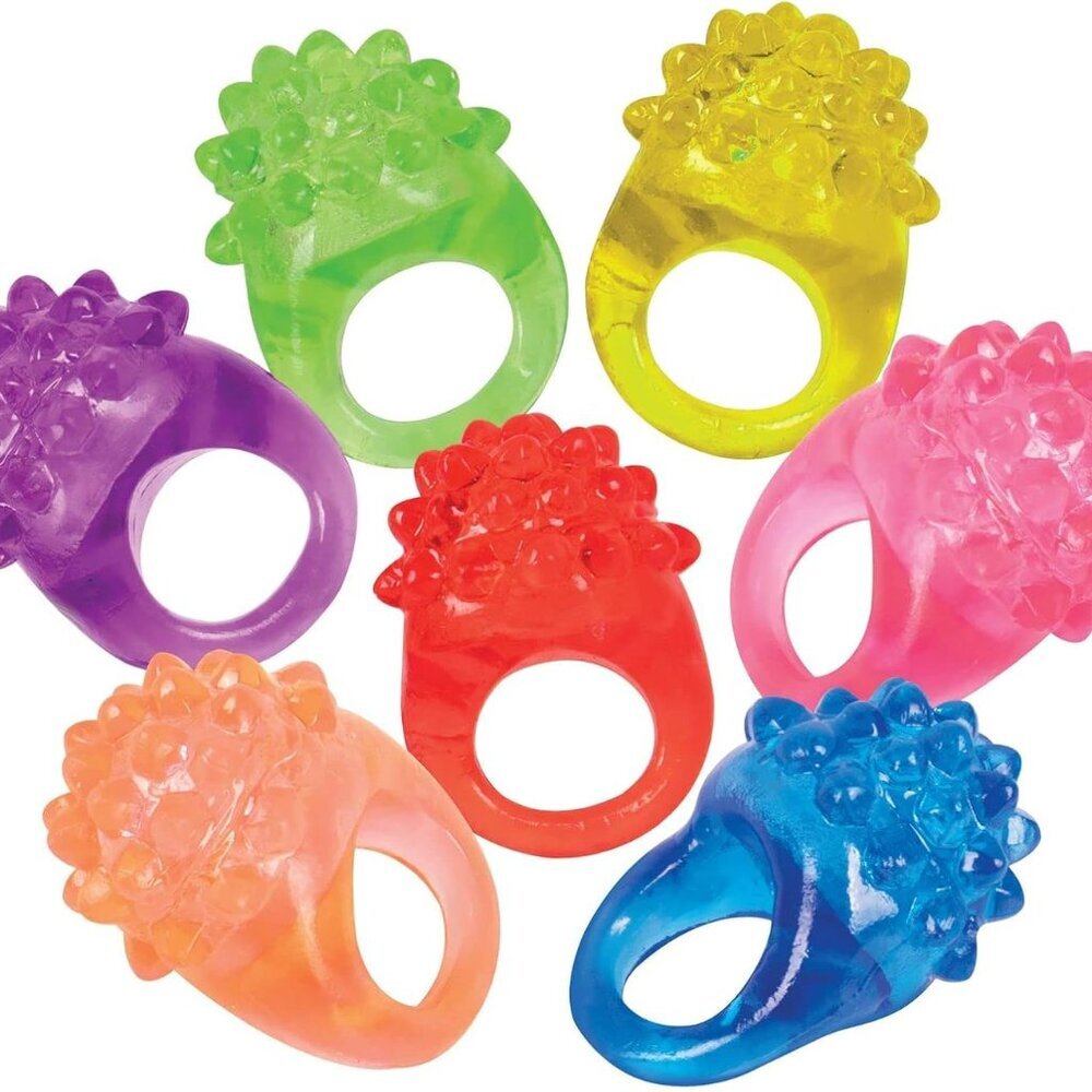 18 Pack Glow Rings Bulk Party Pack For Kids & Adults - Glow in the Dark Party Su